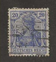 Duitse Rijk; 72 Germania ll, Postzegels en Munten, Postzegels | Europa | Duitsland, Verzenden, BRD, Gestempeld