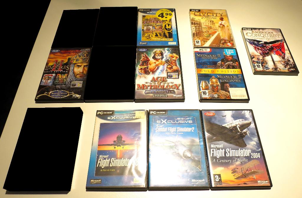 retro games voor PC (age of empire / flight sim ...), Gebruikt, 1 speler, Ophalen of Verzenden, Eén computer