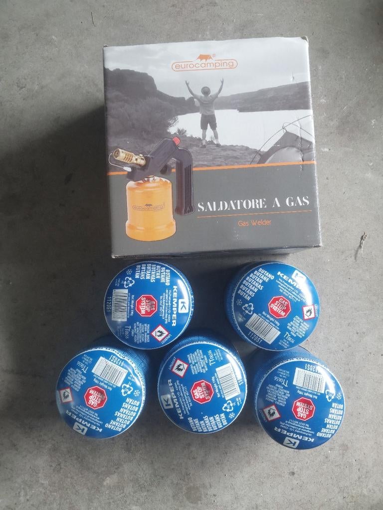 Nieuwe gasbrander met gas, Ophalen of Verzenden