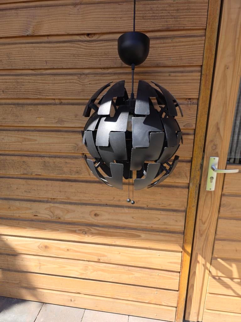 Ikea PS 2014 hanglamp - Zwart, uitschuifbaar, Ophalen, Zo goed als nieuw, Kunststof