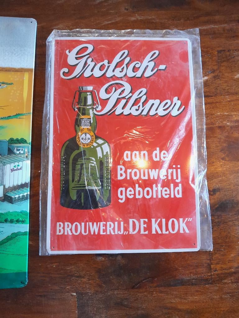 GROLSCH BORDEN, Ophalen, Gebruikt, Reclamebord