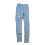 Holala lichtblauwe goud legging S/M, Kleding | Dames, Leggings, Maillots en Panty's, Legging, Maat 36/38 (S), Noekies.com, Nieuw