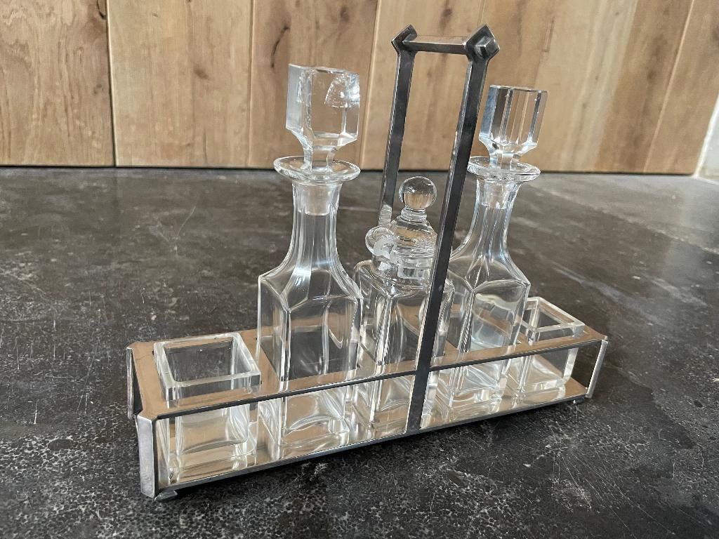 Zwaar verzilverd tafelstel van v. Zwanenburg Hutschenreuter, Ophalen, Zilver