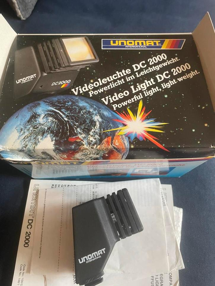 Unomat Videolamp DC 2000 - Krachtig en Lichtgewicht, Audio, Tv en Foto, Videocamera's Digitaal, Gebruikt, Overige typen, Overige soorten