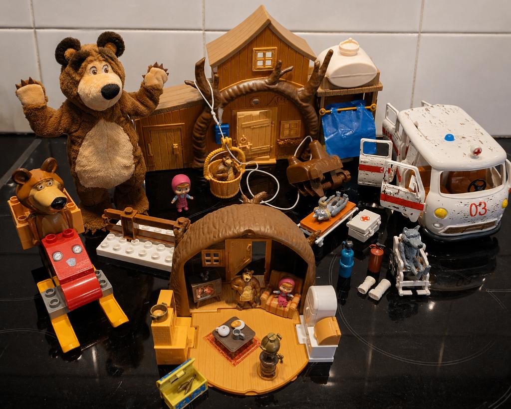 Groot Masha en de beer pakket, Ophalen of Verzenden, Zo goed als nieuw, Jongen of Meisje