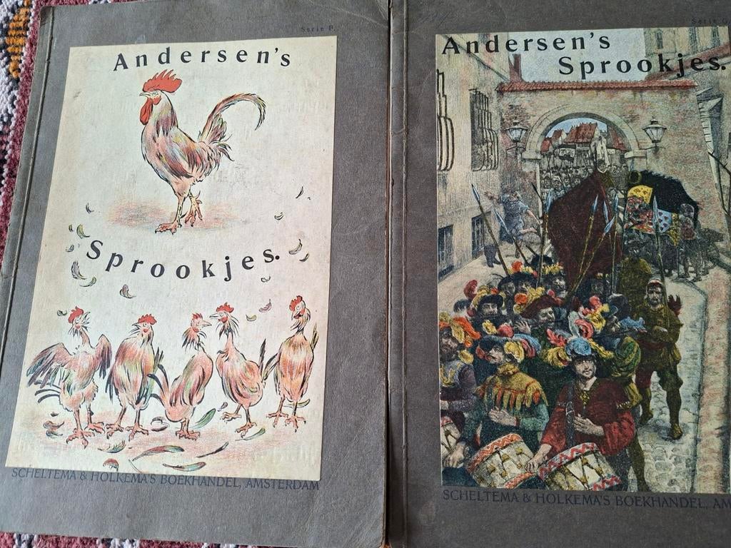 Twee antieke sprookjesboeken van Andersen, Ophalen of Verzenden