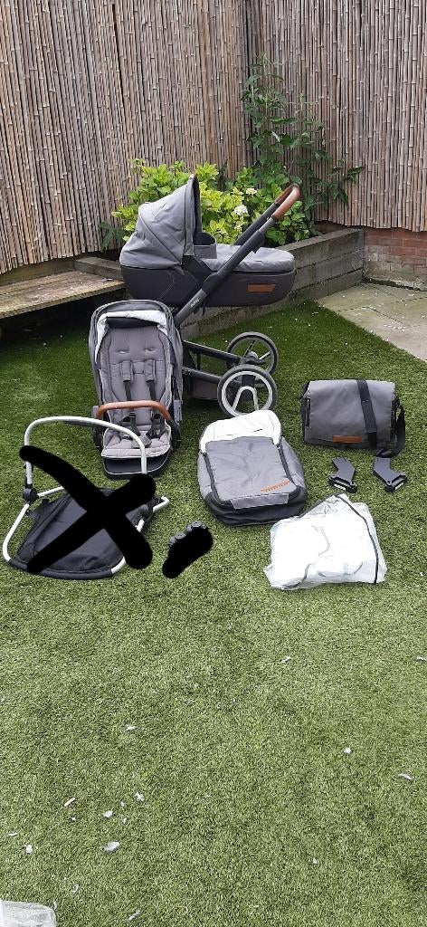 Complete kinderwagenset, Kinderen en Baby's, Kinderwagens en Combinaties, Gebruikt, Verstelbare duwstang, Ophalen, Kinderwagen