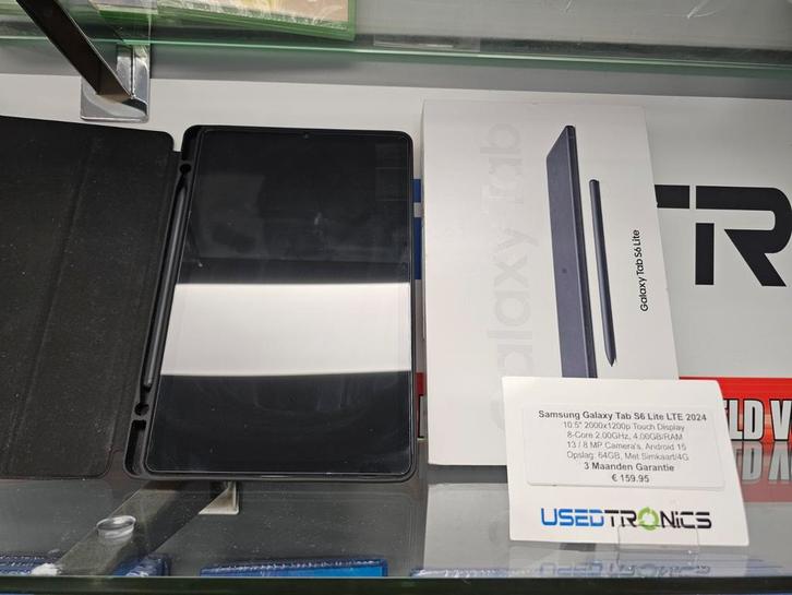 Samsung Galaxy Tab S6 Lite LTE 2024 - 64GB -, Computers en Software, Android Tablets, Zo goed als nieuw, Wi-Fi en Mobiel internet