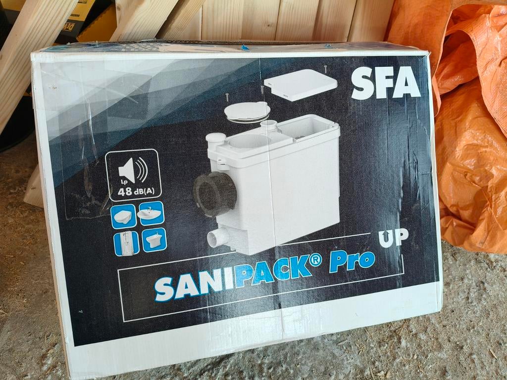 Nieuw in doos! Sanipack Pro UP sanibroyeur / vuilwaterpomp, Ophalen of Verzenden, Nieuw, Toilet