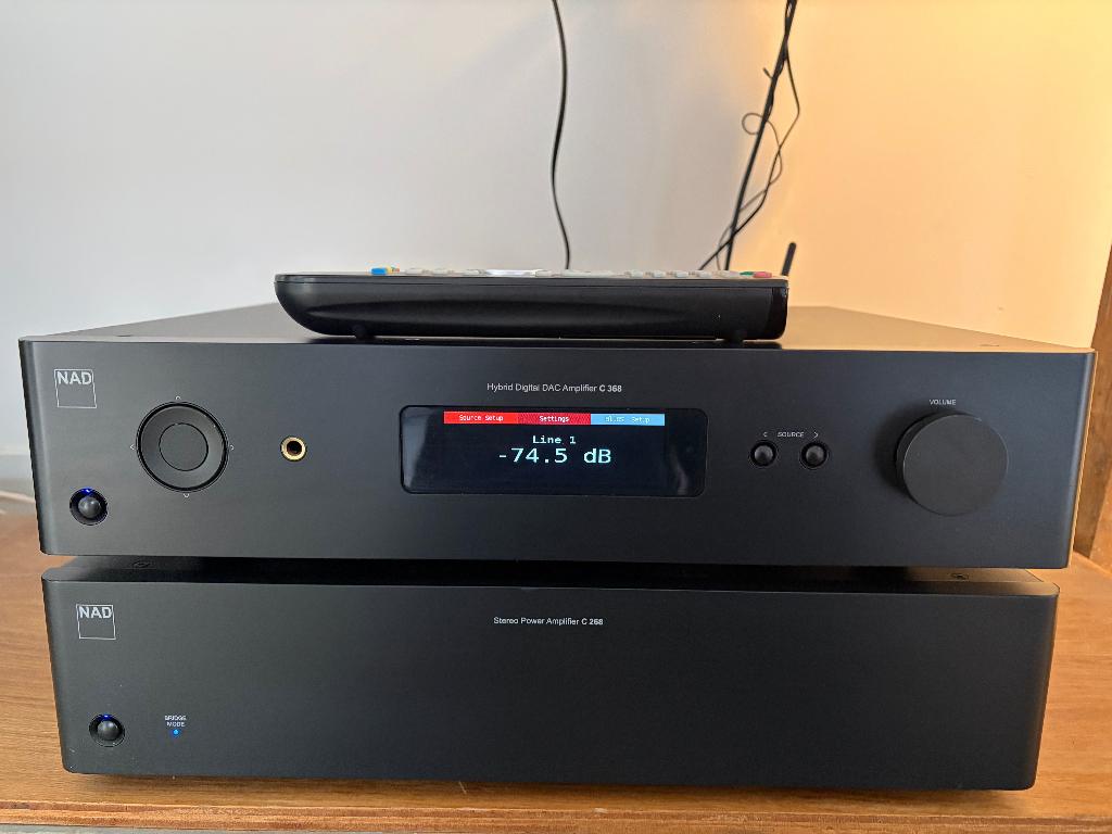 NAD C368 + C268 + MDC BluOS2 ook los te koop, Gebruikt, 120 watt of meer, Stereo, Ophalen