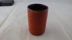 mooie oranje vaas, Gebruikt, Aardewerk of Porselein, Oranje, Ophalen of Verzenden