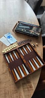 backgammon spel in luxe koffer, Ophalen of Verzenden, Gebruikt