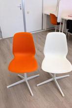 15 IKEA LEIFARNE design stoelen (wit/oranje) set of per stuk, Ophalen, Zo goed als nieuw, Wit