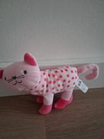 Knuffel Hema kat poes roze stippen lichtroze L506, Ophalen of Verzenden, Zo goed als nieuw