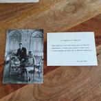 Bedankkaartje en kaart prins rainier monaco, Ophalen of Verzenden, Kaart, Foto of Prent