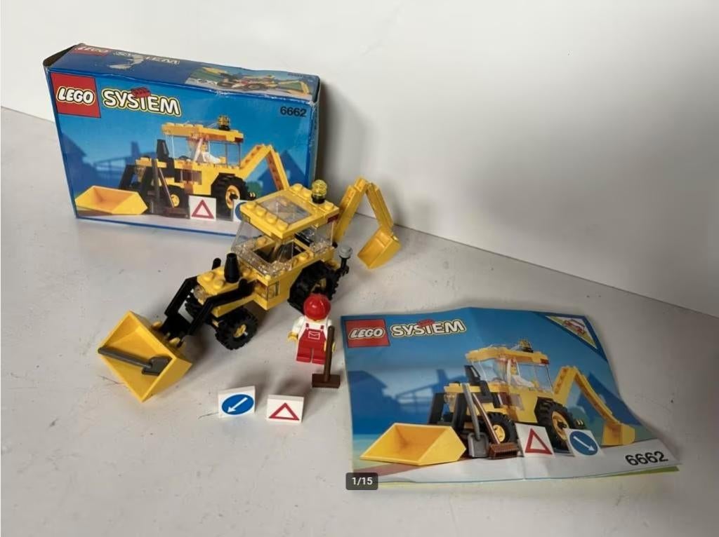 Lego System - Backhoe - 6662, Gebruikt, Lego, Ophalen of Verzenden, LEGOLAND