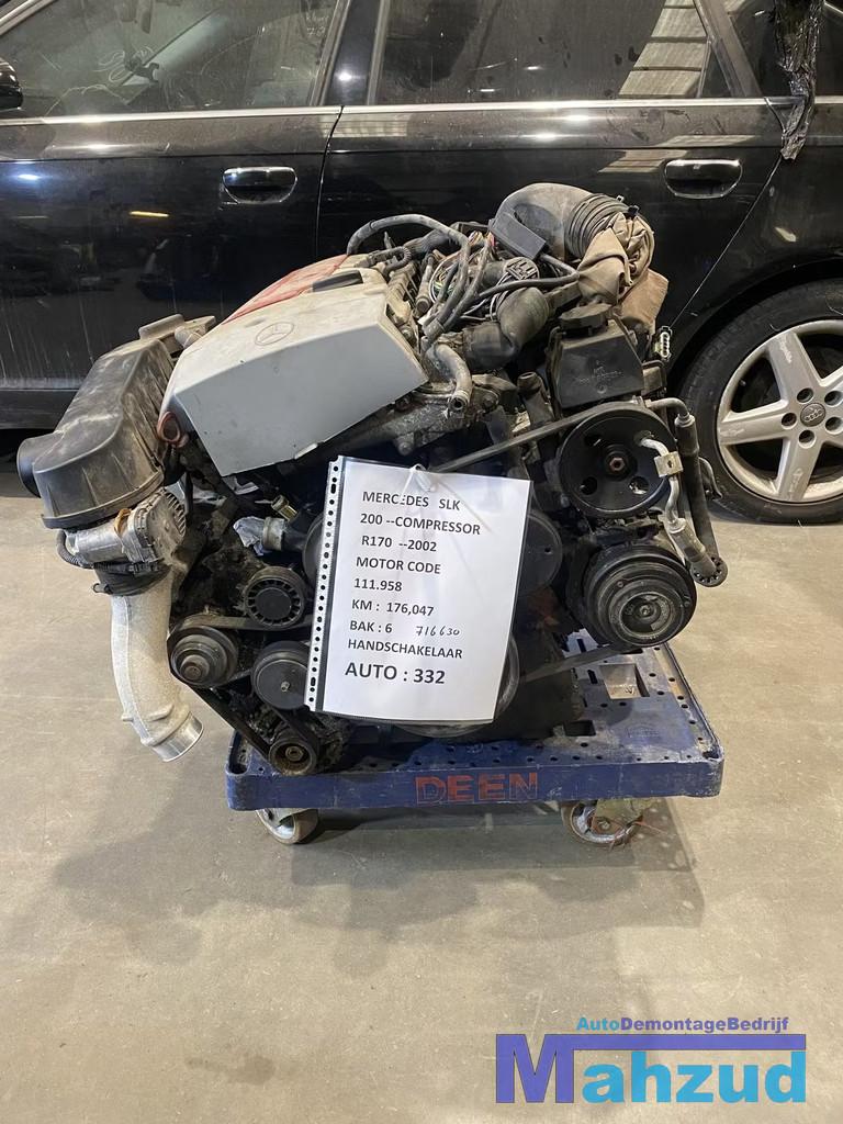 MERCEDES SLK R170 2.0 KOMPRESSOR Motorblok motor 111958, Gebruikt, Mercedes-Benz AG, Mercedes-Benz, Ophalen of Verzenden