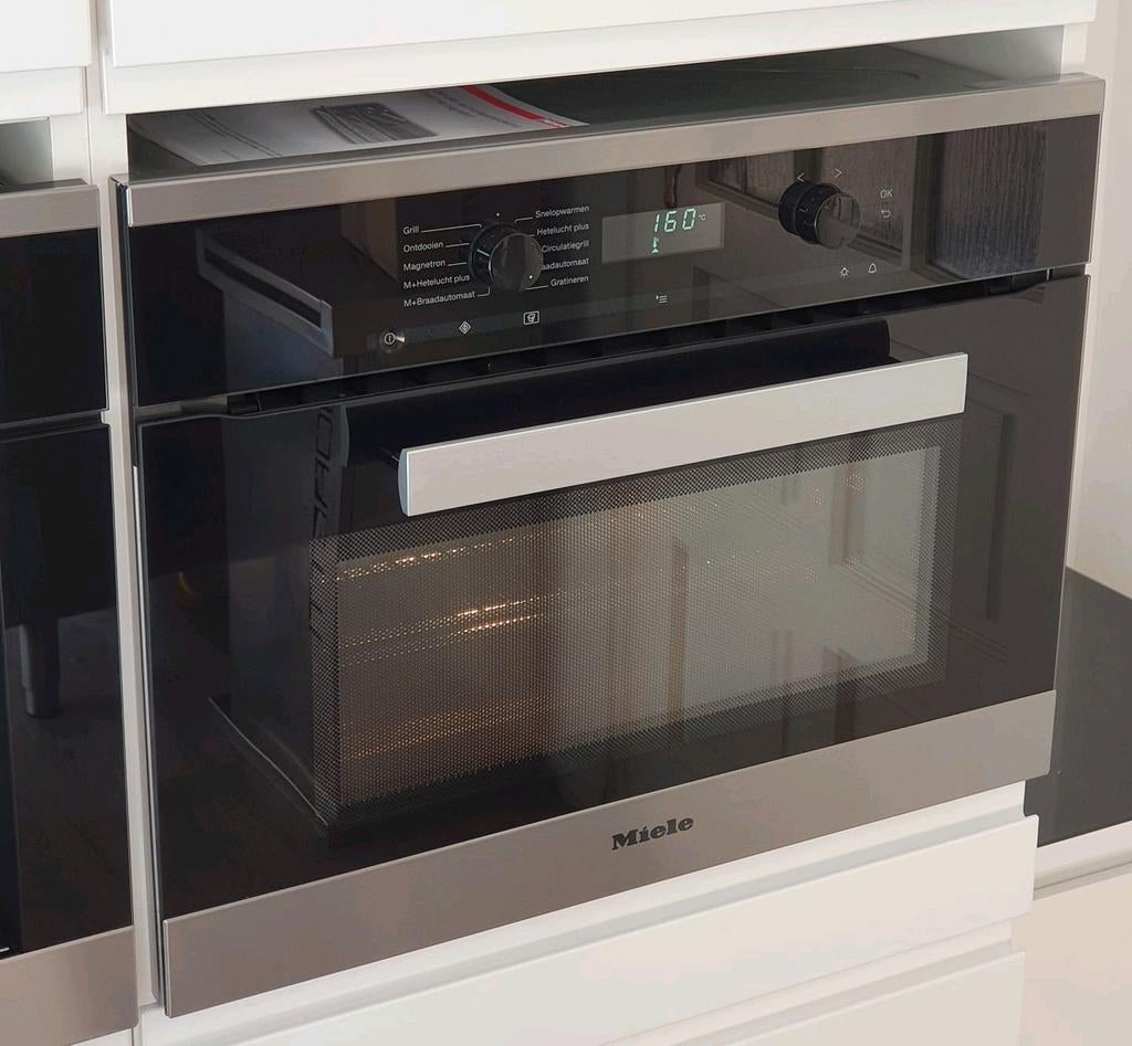 Luxe Miele H6200BM combi magnetron/ oven, Ophalen, Combimagnetron, Hete lucht, Zo goed als nieuw