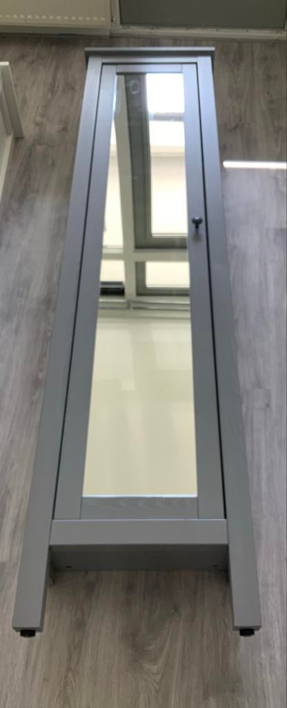 Ikea Hemnes Kast - Grijs met spiegeldeur, Ophalen, Minder dan 50 cm, Gebruikt, 200 cm of meer