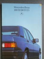 Mercedes 190D & 190D 2.5 0686 Brochure, Ophalen of Verzenden, Zo goed als nieuw, Mercedes