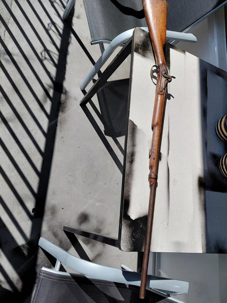 Frans militair percussie voorlader 1822, Antiek en Kunst, Antiek | Koper en Brons, Ophalen of Verzenden