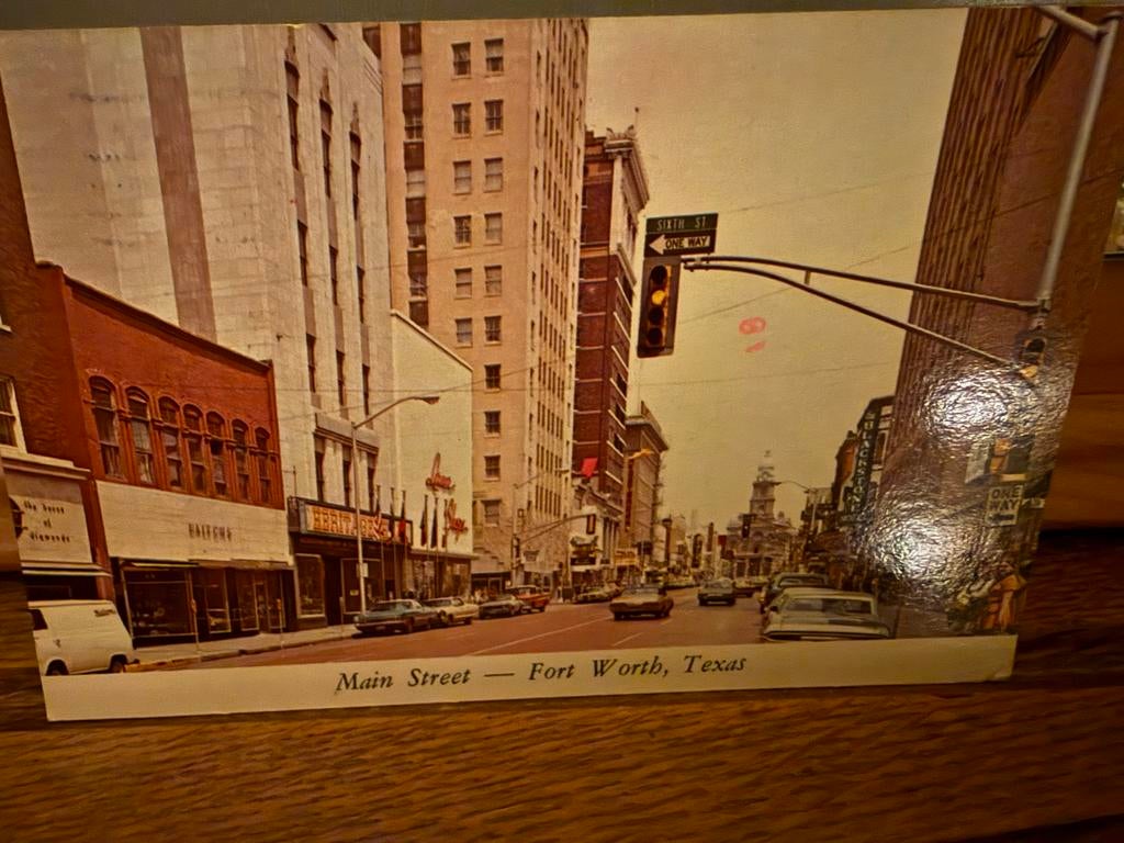 Oude ansichtkaart Fort Worth, Texas, Ophalen of Verzenden, 1960 tot 1980, Gelopen, Buiten Europa