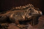 Leguaan beeld XL goud 93 cm interieur dierenbeeld, Ophalen of Verzenden, Nieuw