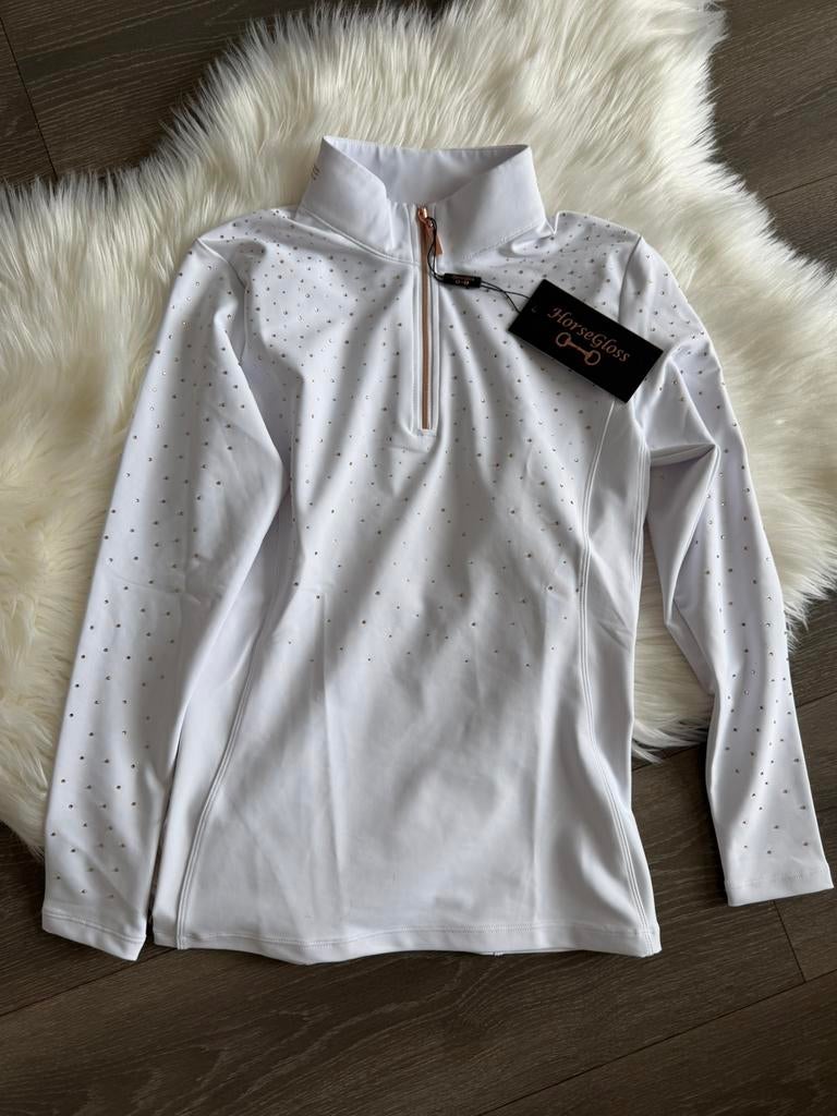 Horsegloss wedstrijdshirt maat S nieuw (anky maya delorez, Dieren en Toebehoren, Ophalen of Verzenden, Zo goed als nieuw, Dressuur