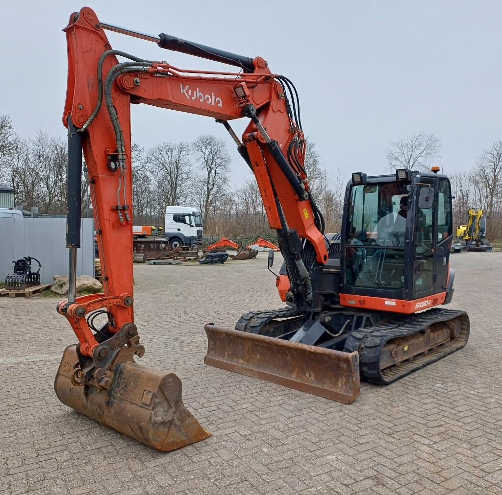 Kubota KX080-4 2PC bj: 2015 graafmachine, Zakelijke goederen, Machines en Bouw | Kranen en Graafmachines, Ophalen, Graafmachine