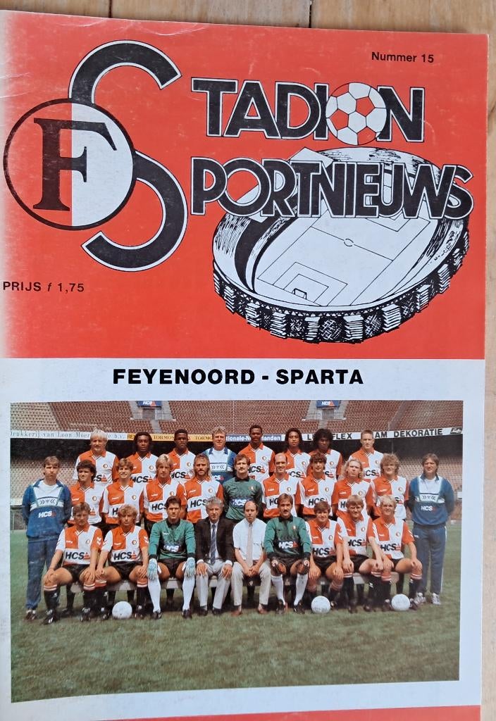 Feyenoord - Sparta 1989/1990, Ophalen of Verzenden, Zo goed als nieuw, Feyenoord, Boek of Tijdschrift