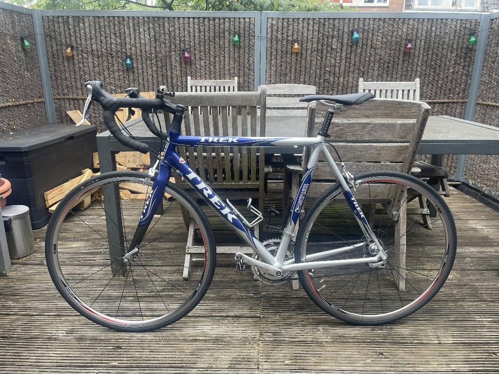 trek united postal service wielrenfiets, Fietsen en Brommers, Fietsen | Racefietsen, 28 inch, Gebruikt, Aluminium, 15 tot 20 versnellingen