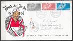 Indonesia FDC 1958 Tour de Java mooie kwaliteit zie scan, Ophalen of Verzenden, Na 1940, Gestempeld