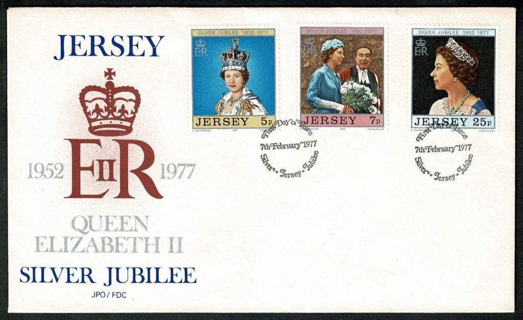 Royalty : Queen Elizabeth II Silver Jubilee - FCD -1977 - Je, Verzamelen, Ophalen of Verzenden, Buitenland, Kaart, Foto of Prent