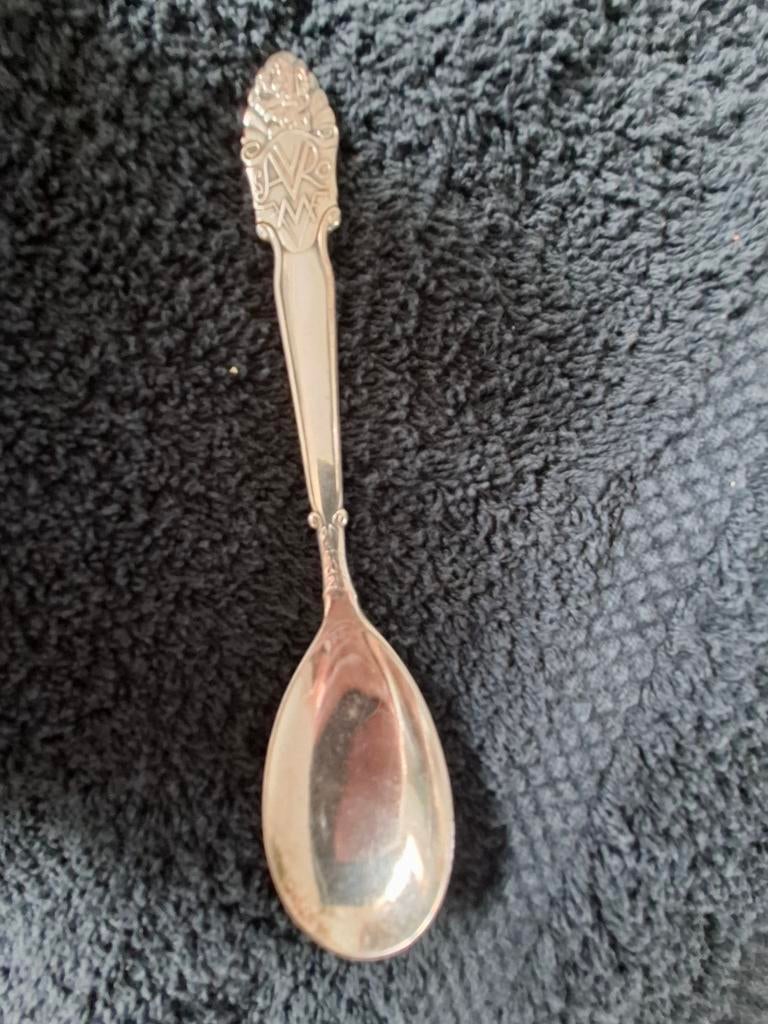 Verzilverde Avro lepel - Zomer 1934 GERO, Ophalen of Verzenden