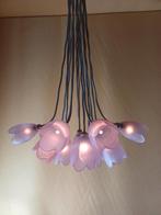 Harco loor design lamp 15 lila tulpen Italiaans glas, Ophalen, Zo goed als nieuw, Glas