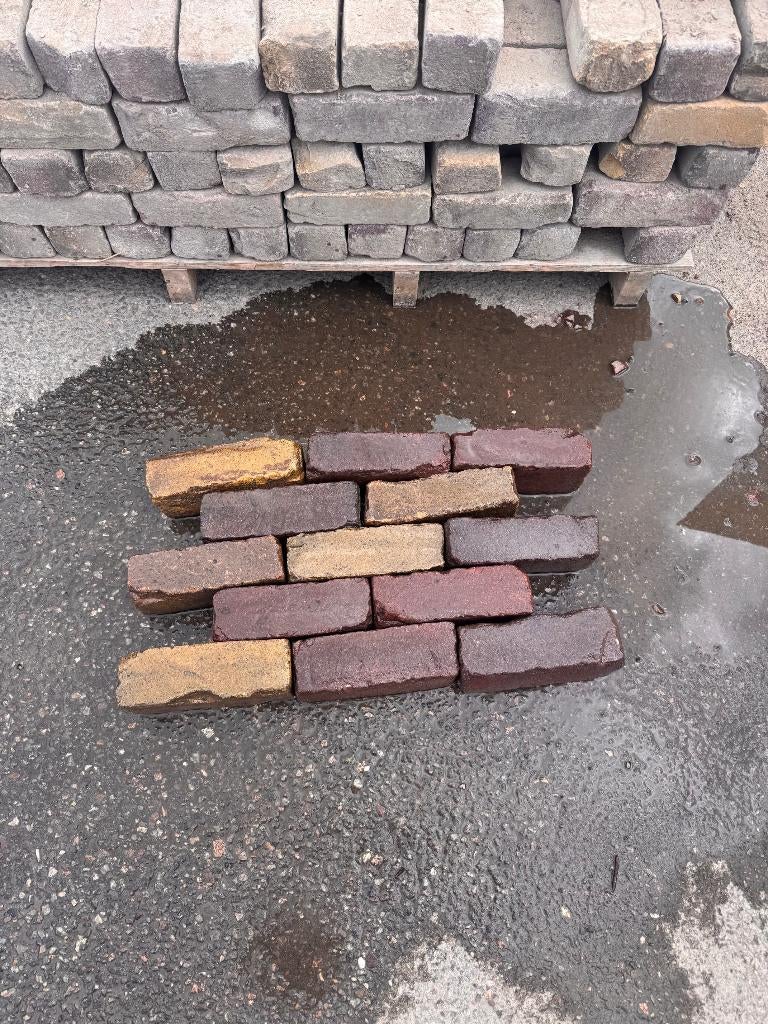 Prachtige oud en mooi afgesleten gebakken klinker dikformaat, Tuin en Terras, Tegels en Klinkers, Gebruikt, Keramiek, Klinkers