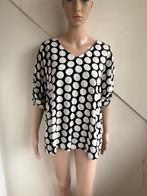 Studio Anneloes top maat 40/42 zwart wit/offwhite polkadot, Maat 38/40 (M), Wit, Ophalen of Verzenden, Zo goed als nieuw