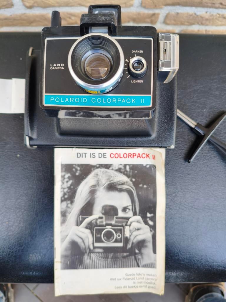 Polaroid Colorpack II camera met film en tas, Audio, Tv en Foto, Fotocamera's Analoog, Ophalen of Verzenden, Niet werkend, Polaroid