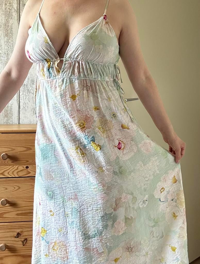 H&M jurk met bloemen bruidsmeisje bruidsgast zomerjurk mt. M, Kleding | Dames, Jurken, Maat 38/40 (M), Overige kleuren, Nieuw