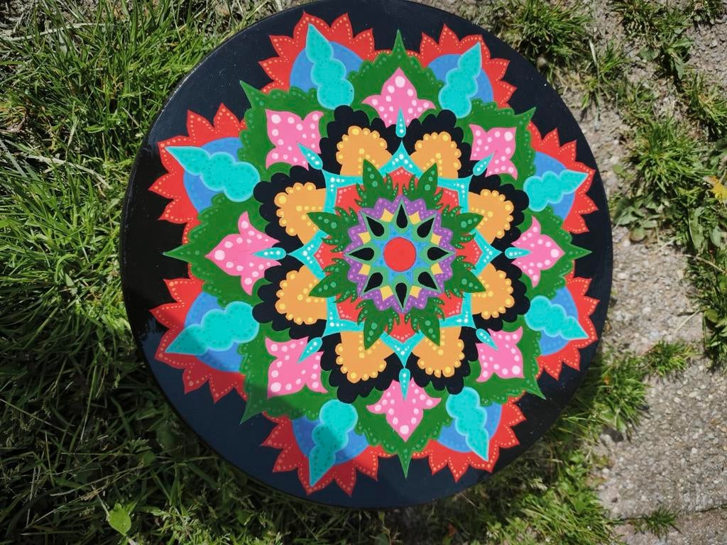 Draaiplateau, zelf beschilderd, Ophalen of Verzenden, Nieuw, Hout