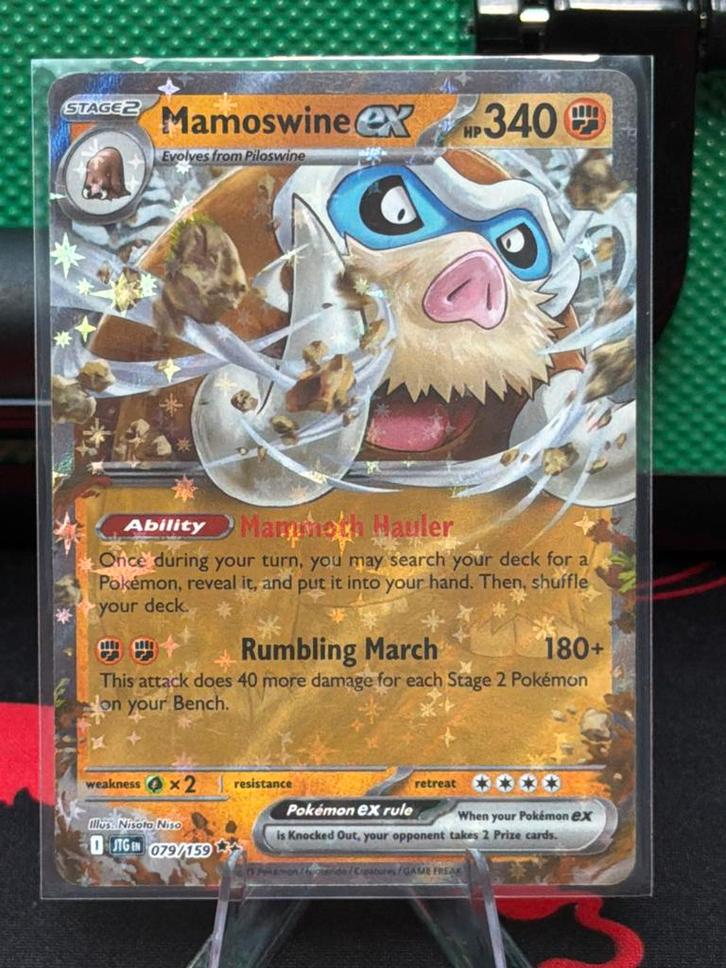Mamoswine ex Pokémon kaart 079/159, Verzamelen, Speelgoed, Zo goed als nieuw, Ophalen of Verzenden