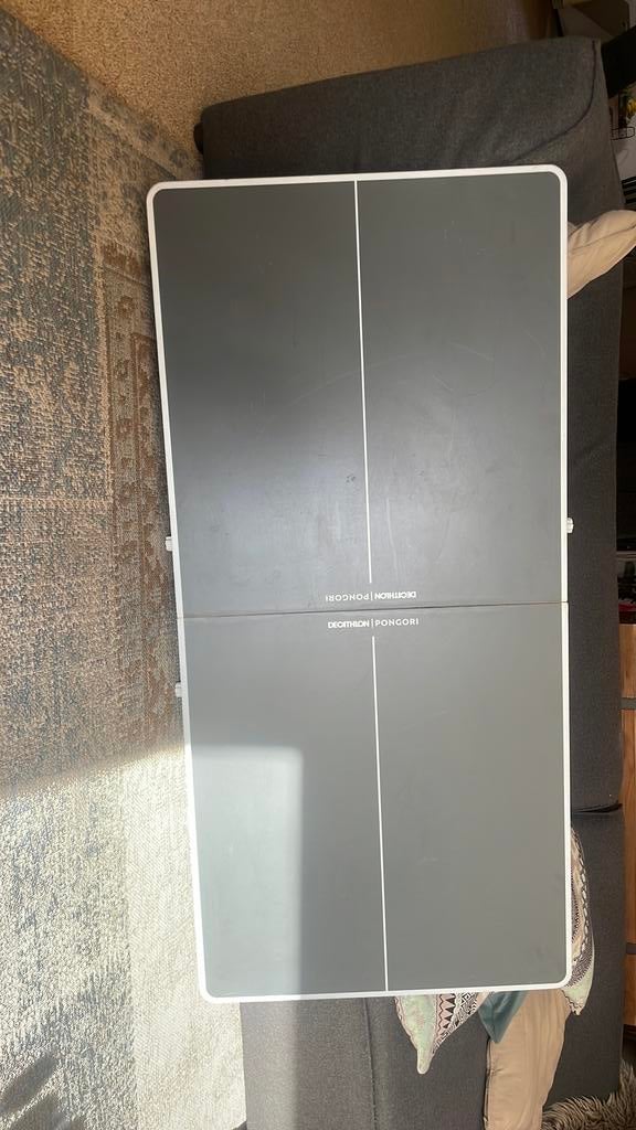 Klein formaat pingpong tafel, Sport en Fitness, Ophalen, Gebruikt, Tafel Indoor, Inklapbaar