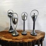 Vintage chromen vloerasbak / staande asbak seventies, Ophalen