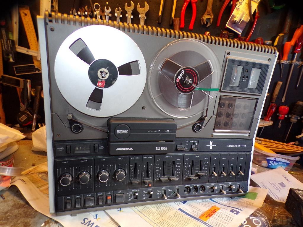 Vintage Aristona bandrecorder met banden, Ophalen, Audio en Video