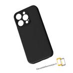 Apple Iphone 15 serie`s - Zwart - Siliconen hoesje, Verzenden, Nieuw, Frontje of Cover