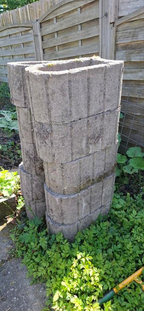 Betonnen bloembakken voor tuin, Tuin en Terras, Bloembakken en Plantenbakken, Ophalen, Gebruikt, Minder dan 30 cm, Minder dan 60 cm