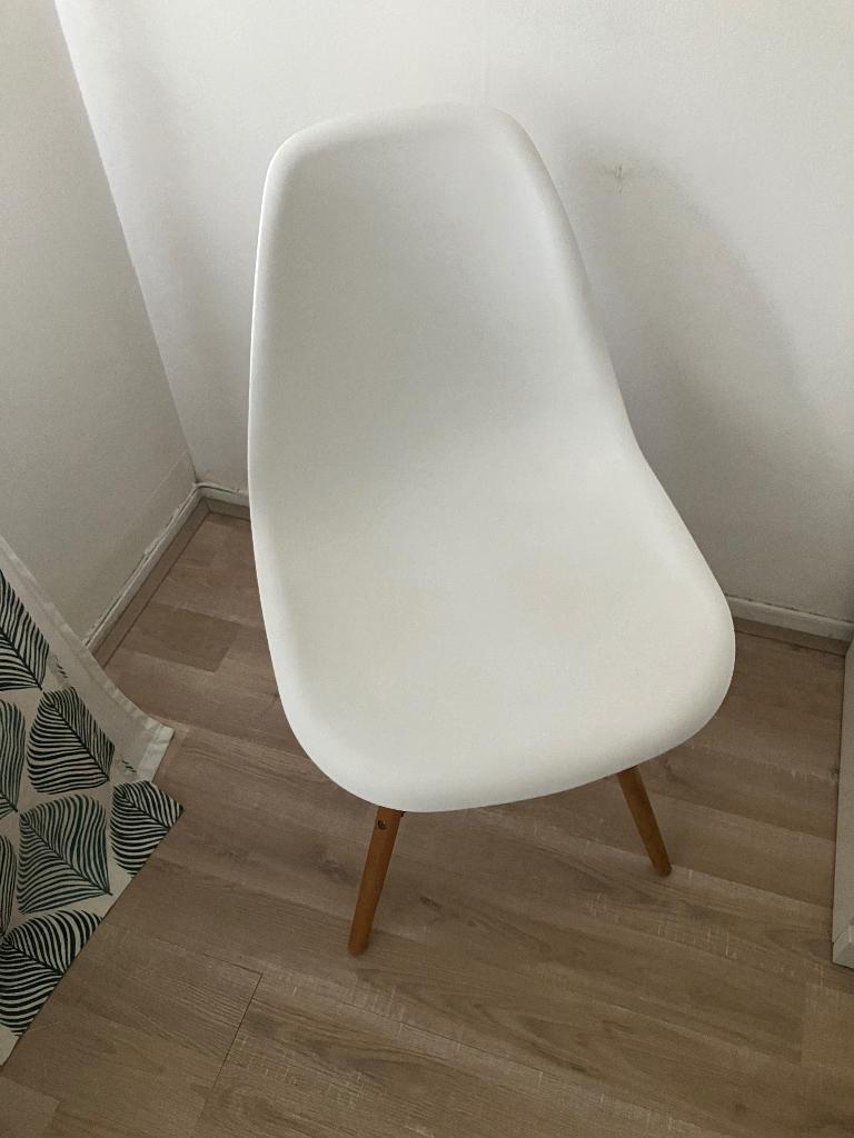 Stoel, Ophalen, Gebruikt, Hout, Wit