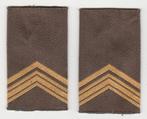 set rangen epauletten Sergeant 1e kl (A22), Ophalen of Verzenden, Landmacht, Nederland, Embleem of Badge