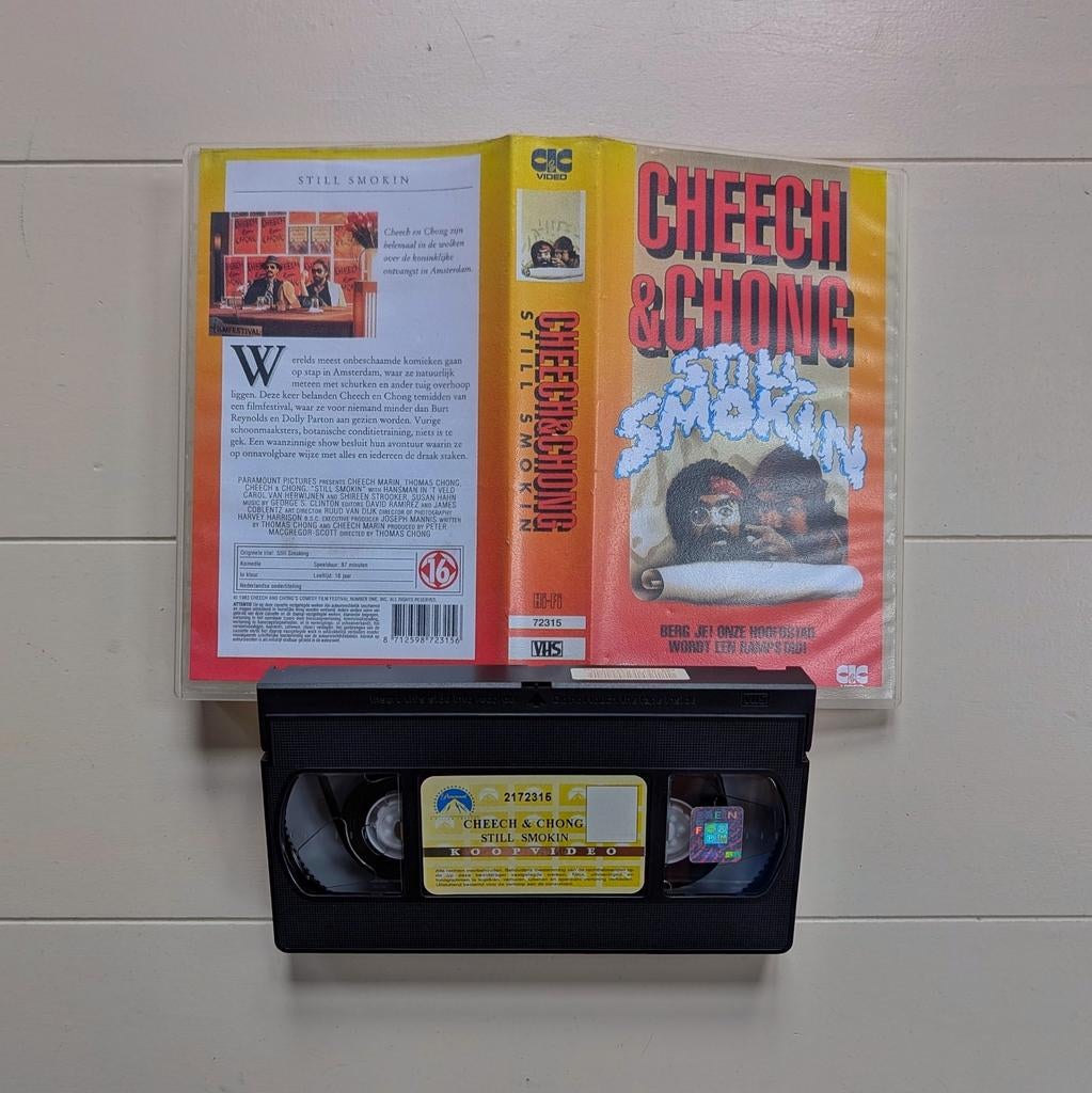 Cheech & Chong Still Smokin (1983) VHS Videoband, Alle leeftijden, Ophalen of Verzenden, Zo goed als nieuw