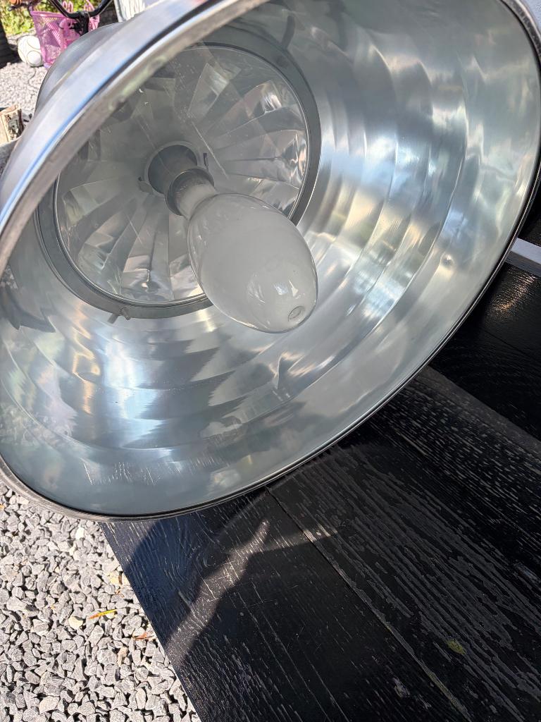 Fabriekslamp, Huis en Inrichting, Lampen | Hanglampen, Ophalen, Zo goed als nieuw, Minder dan 50 cm